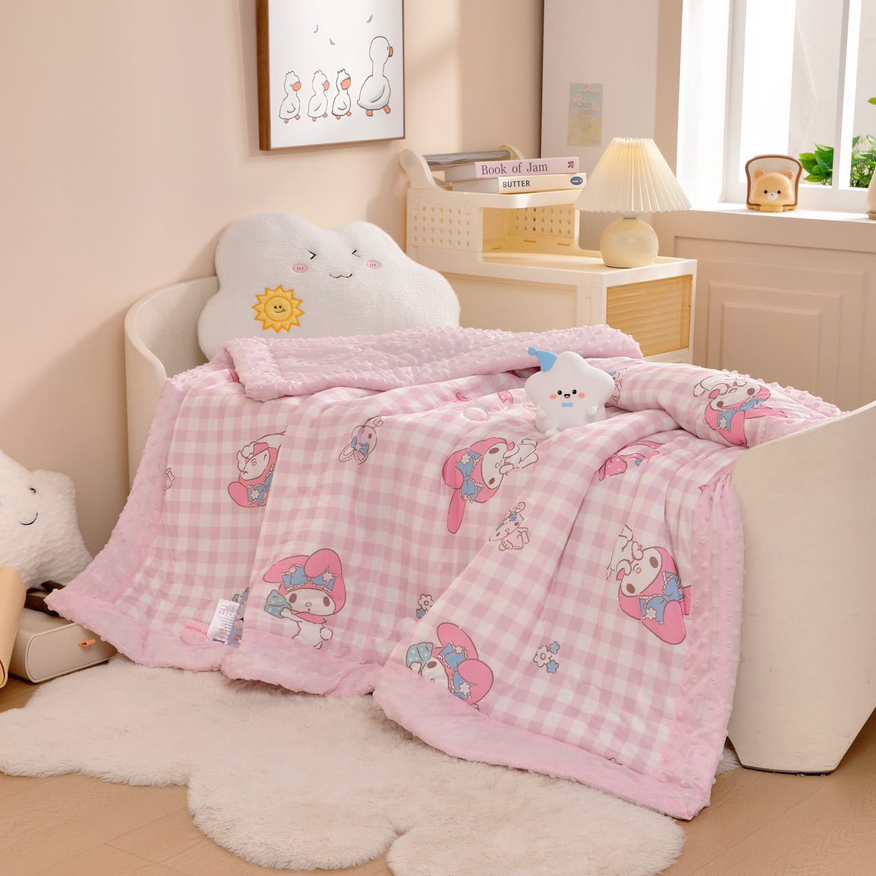 Fire Blanket Kitchen - Summer Quilt Hello Kitty My Melody
