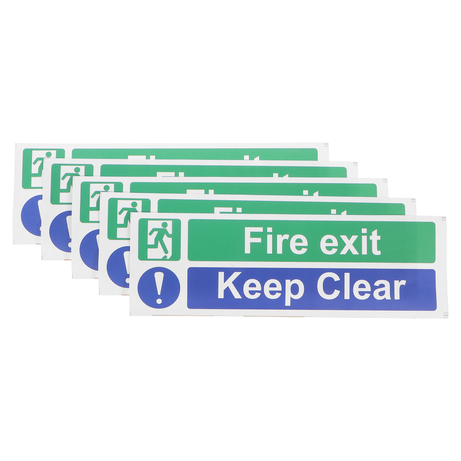 Emergency Exit Sign - 5Pcs Fire Exit Door Sign Keep