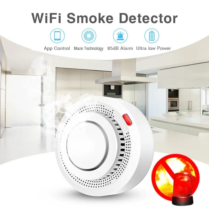 Tuya Smart WiFi Smoke Sensor F - Smoke Detector Interconnected incelemesi ve fiyatı