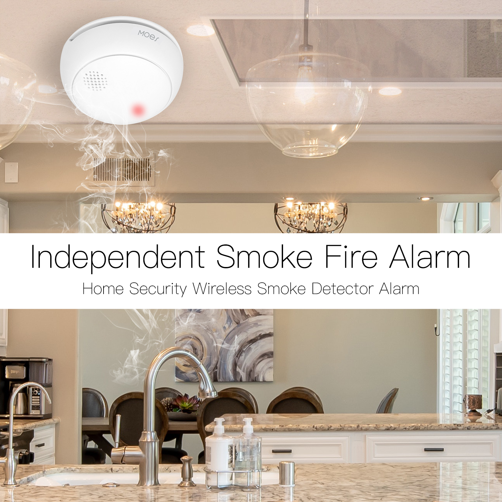 MOES ZigBee Smart Wireless Smo - Smoke Detector Interconnected incelemesi ve fiyatı