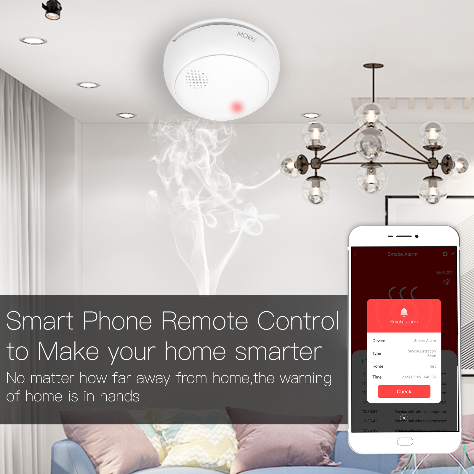 MOES ZigBee Smart Wireless Smo - Smoke Detector Interconnected incelemesi ve fiyatı
