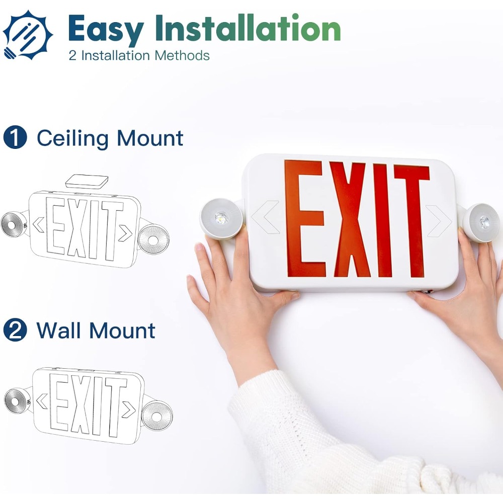 2 Pack Exit Sign with Emergenc - Emergency Exit Sign incelemesi ve fiyatı