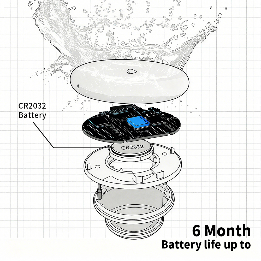 Zigbee Leakage Sensor LED Imme - Water Alarm Sensor incelemesi ve fiyatı