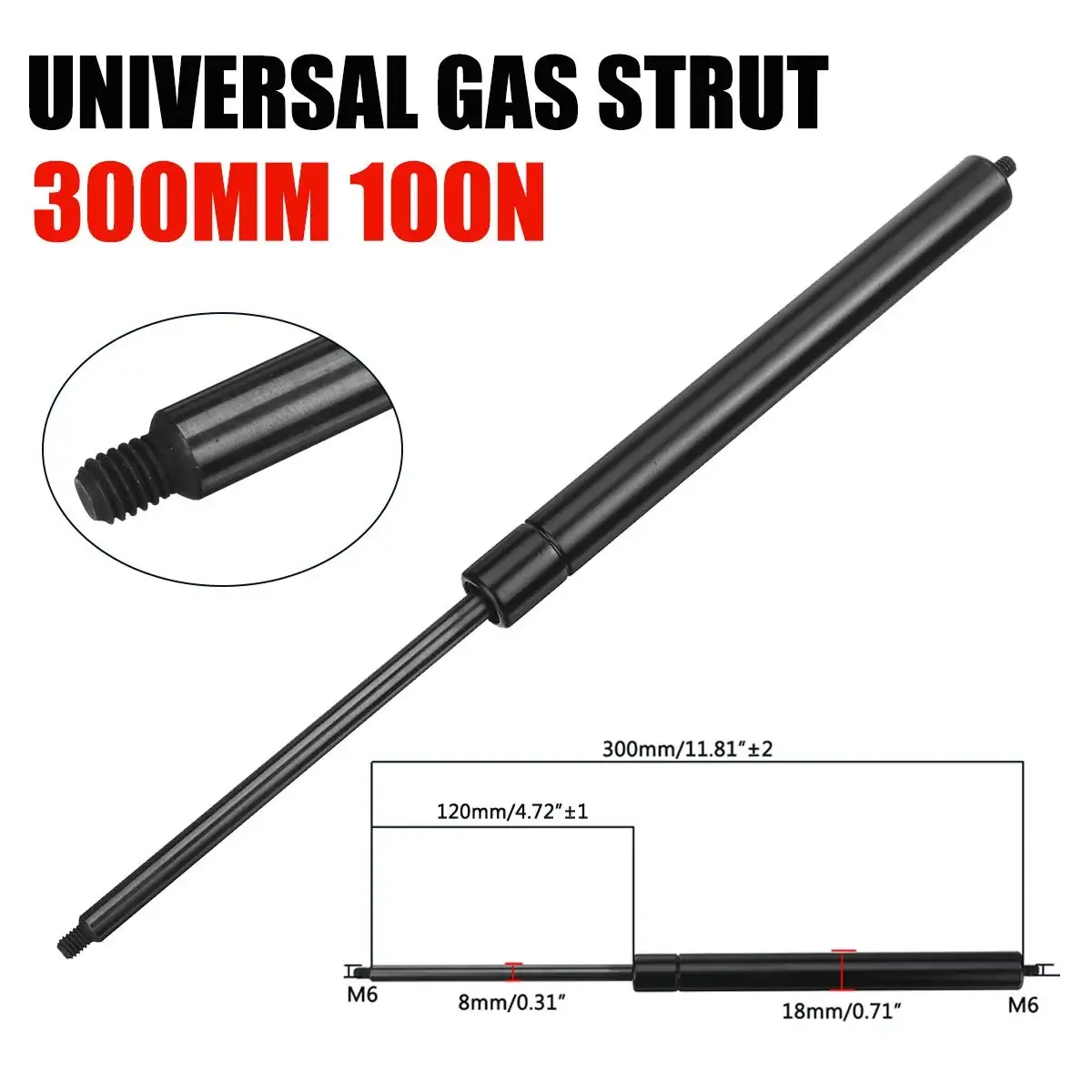 2pcs 200-500mm 100N 8mm Car Ga - Window Lock Bar incelemesi ve fiyatı