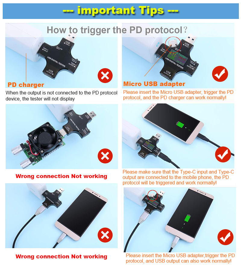 8.0A USB Tester DC Type-C PD D - Co Detector Plug incelemesi ve fiyatı
