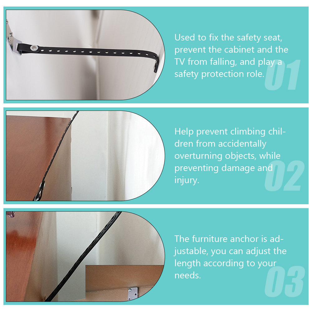 2pcs Anti Tip Earthquake Strap - Earthquake Anchor Strap incelemesi ve fiyatı