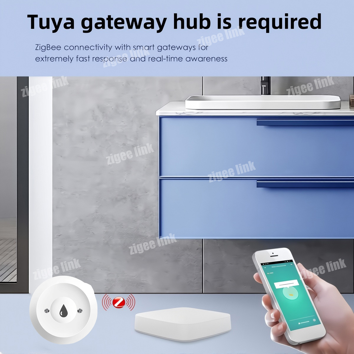 ZigBee 3.0 Water Sensor Smart  - Water Alarm Sensor incelemesi ve fiyatı