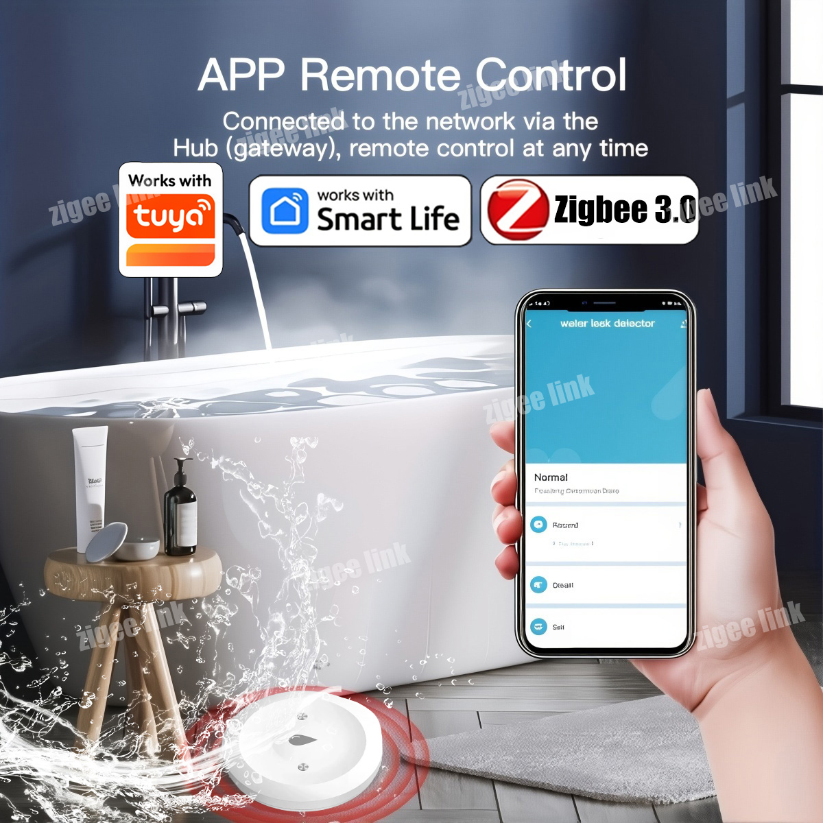 ZigBee 3.0 Water Sensor Smart  - Water Alarm Sensor incelemesi ve fiyatı