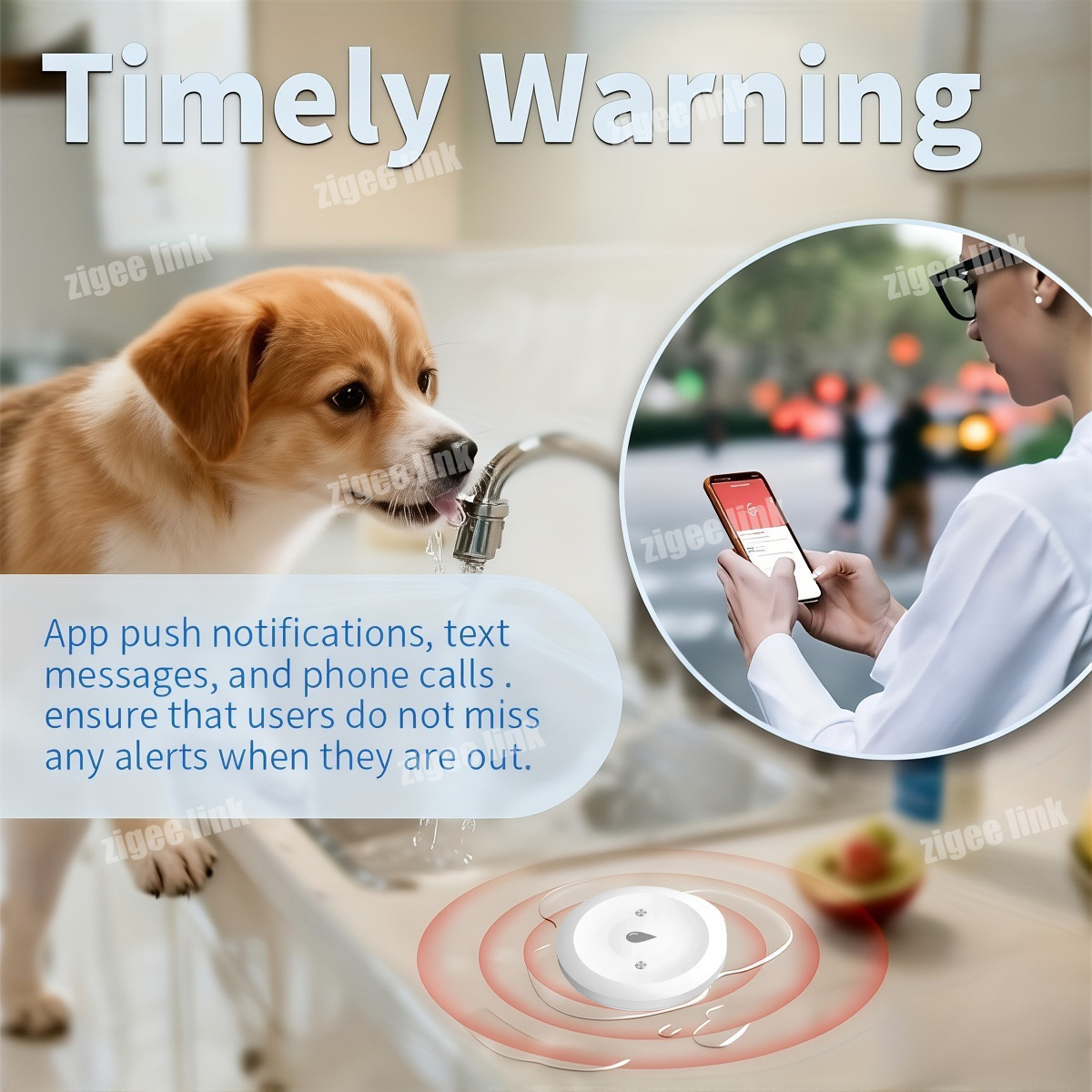 ZigBee 3.0 Water Sensor Smart  - Water Alarm Sensor incelemesi ve fiyatı