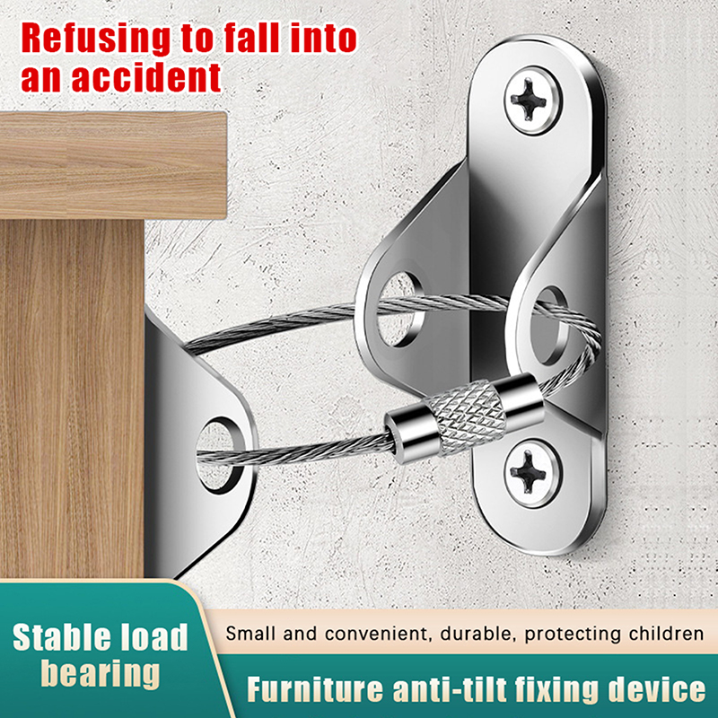 1Set Anti-Tip Furniture Anchor - Earthquake Anchor Strap incelemesi ve fiyatı
