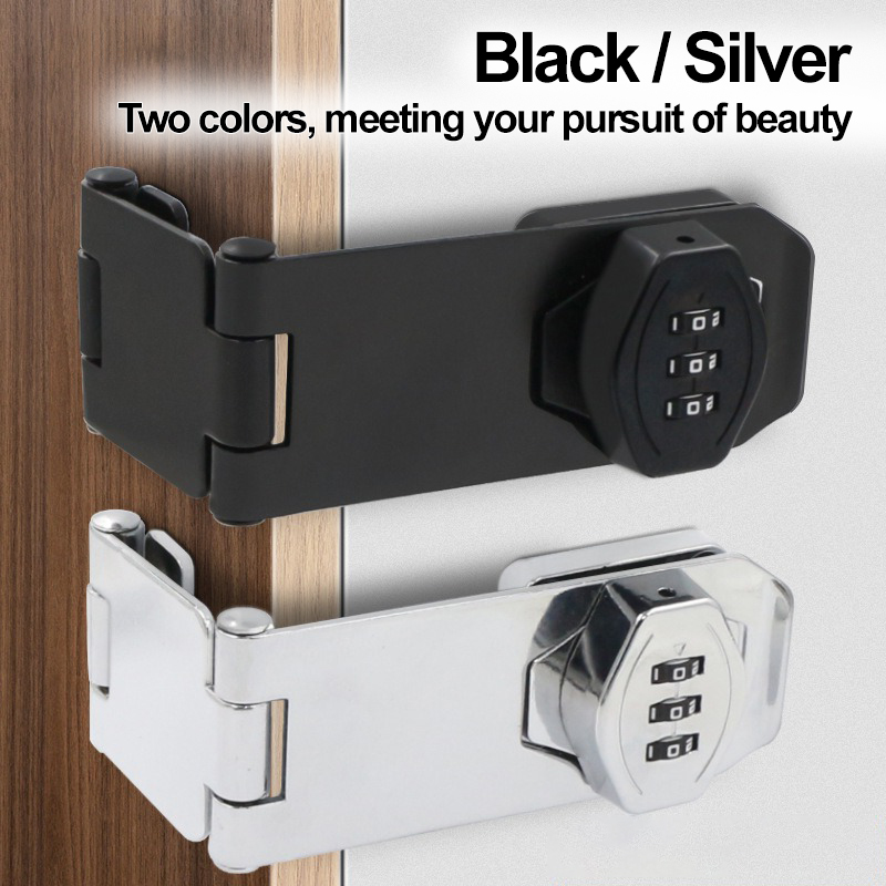 Black/Silver Zinc Alloy 3-digi - Medicine Cabinet Lock incelemesi ve fiyatı