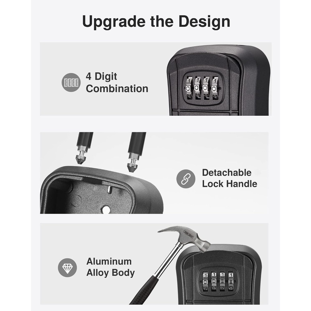 Key Lock Box, Portable Combina - Lockbox Key Secure incelemesi ve fiyatı