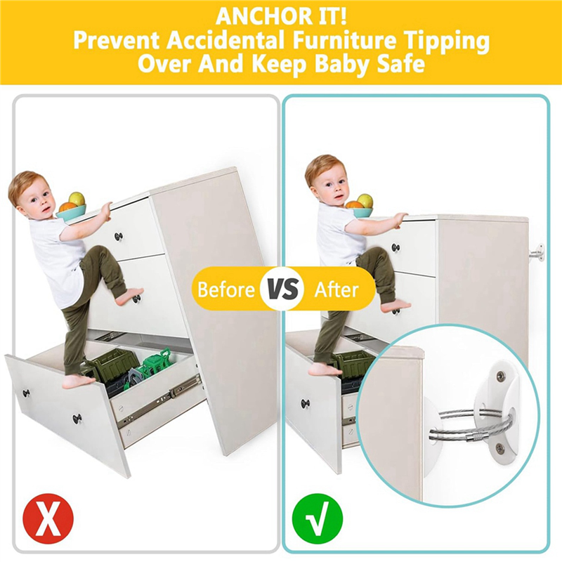 【B07R】Furniture Anchors (12 Pa - Earthquake Anchor Strap incelemesi ve fiyatı