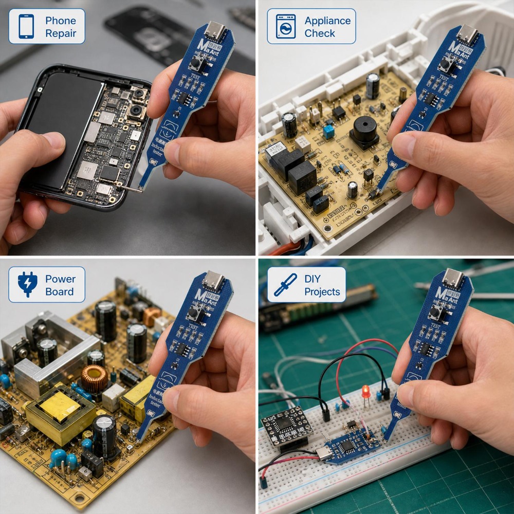 Inductance Tester Type-C/Batte - Co Detector Plug incelemesi ve fiyatı