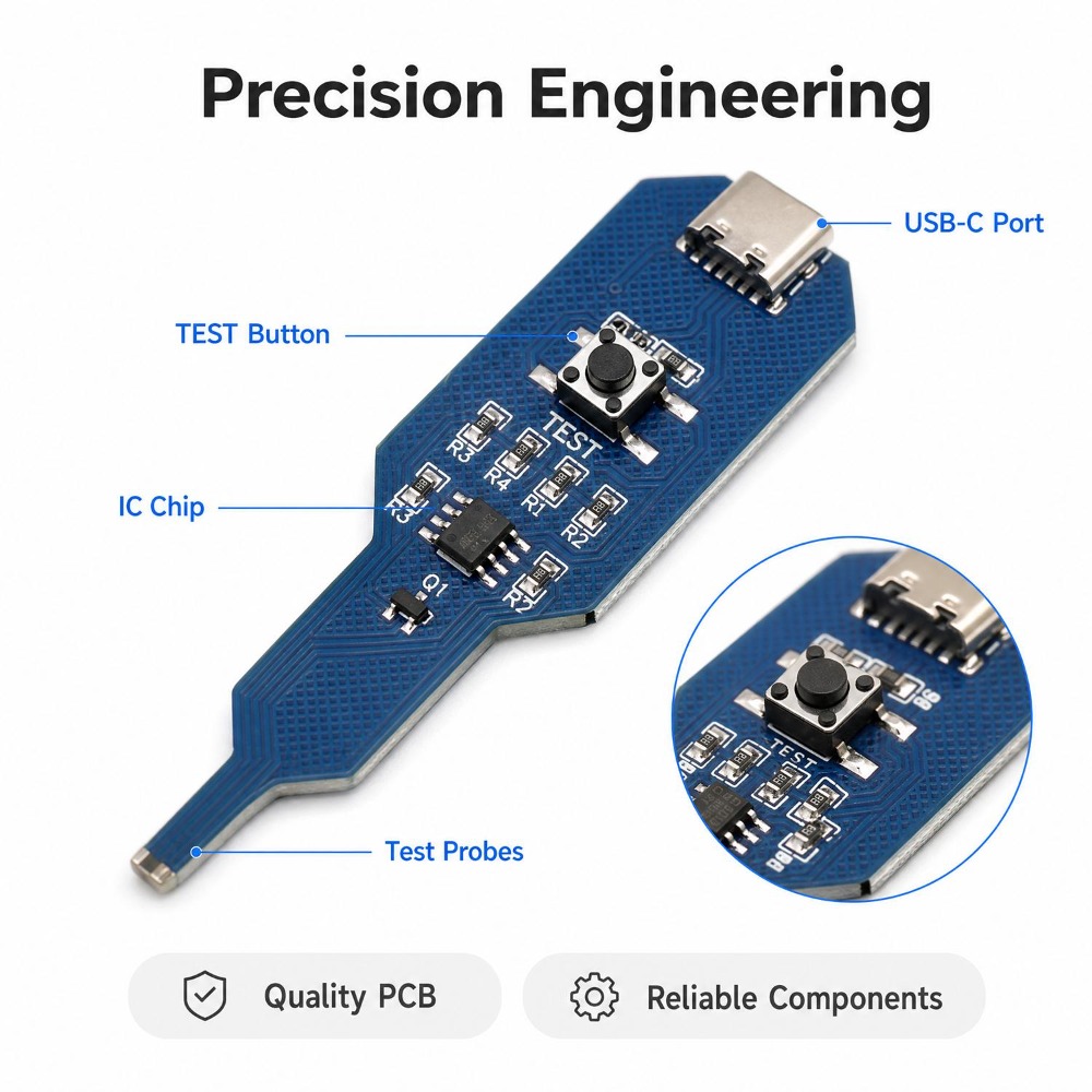 Inductance Tester Type-C/Batte - Co Detector Plug incelemesi ve fiyatı