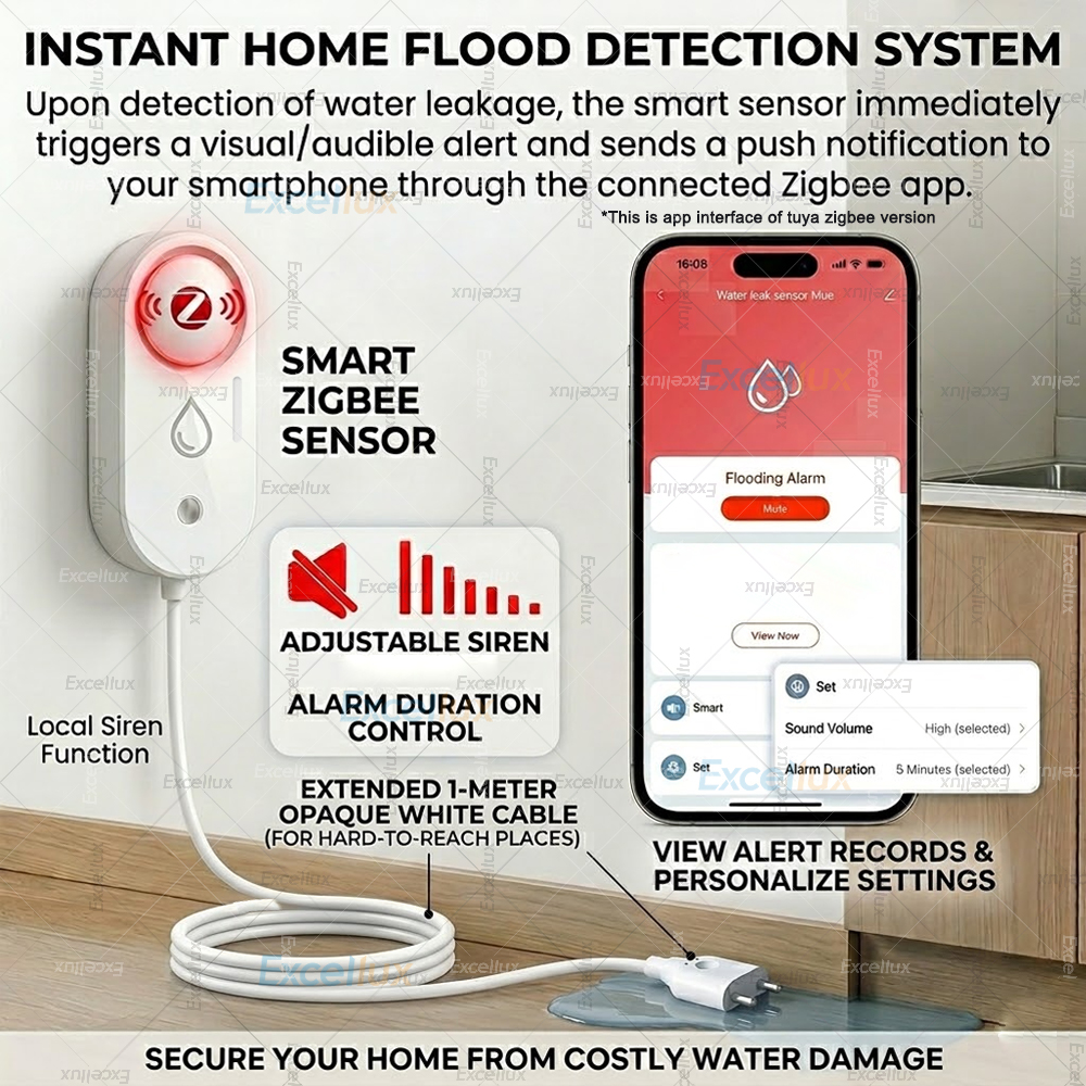 Smart Water Leak Sensor ZigBee - Water Alarm Sensor incelemesi ve fiyatı
