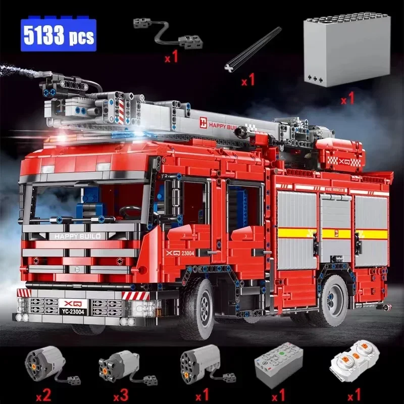 YC-23004 5133Pcs APP Car Model - Fire Escape Ladder incelemesi ve fiyatı
