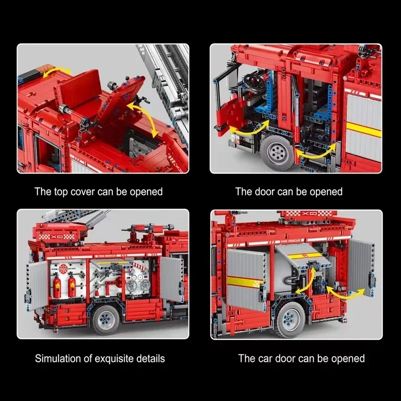 YC-23004 5133Pcs APP Car Model - Fire Escape Ladder incelemesi ve fiyatı